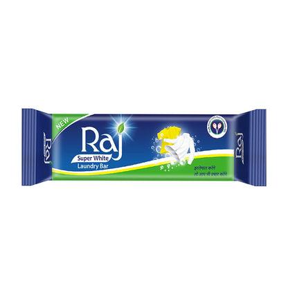 Raj/ Super White Laundry Bar (4x250gm)