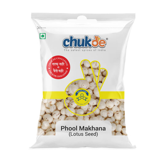 Chukde/ Phool Makhana/ Lotus Seeds (50gm) (Free Punjabi Tadka Mix)