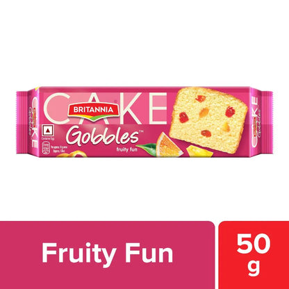 Britannia/ Gobbles Fruity Fun Cake - Contains Egg(50gm)