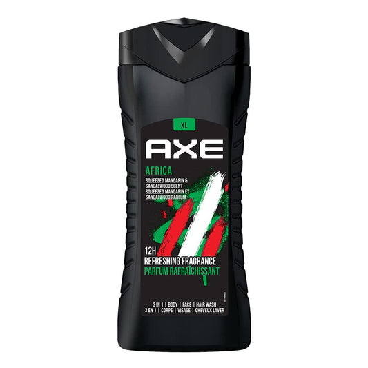 AXE AFRICA/ 3IN1 BODY, FACE & HAIR WASH/SQUEEZED MANDARIN & SANDALWOOD SCENT (400ml)