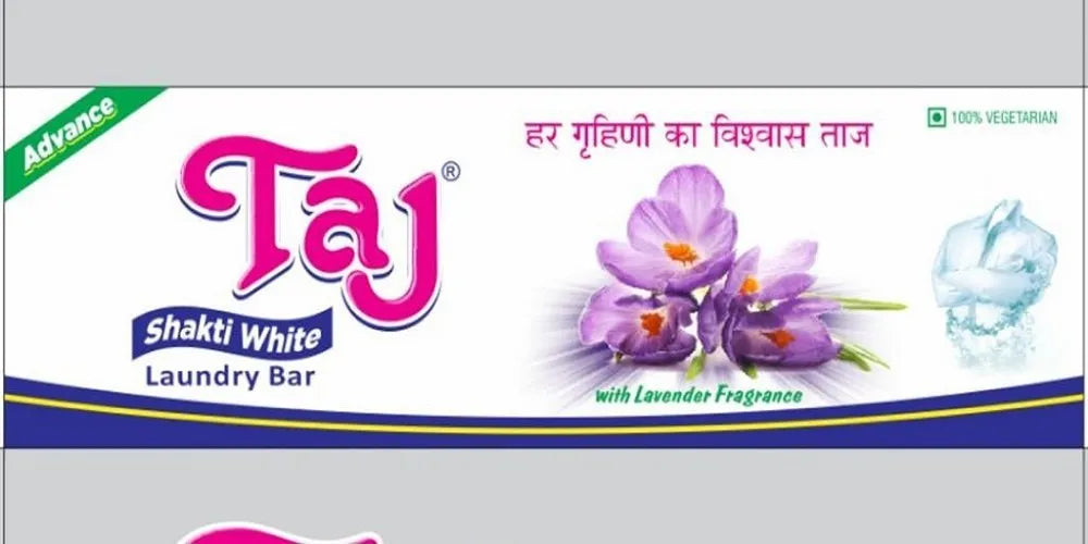 TAJ/ SHAKTI WHITE / LAUNDRY BAR/ PACK OF 4(1kg)