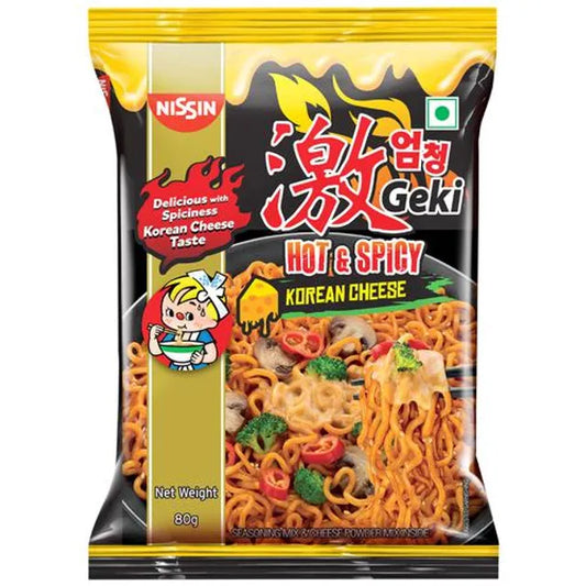 NISSIN/ HOT & SPICY/ KOREAN CHEESE (80gm)