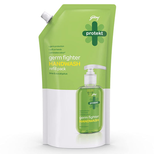 GODREJ/ PROTEKT/ GERM FIGHTER HANDWASH REFIL PACK/ LIME AND EUCALYPTUS(725ml)