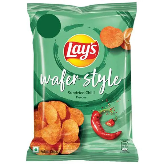 LAYS/ WAFER STYLE/ SUNDRIED CHILLI CHIPS (28gm)