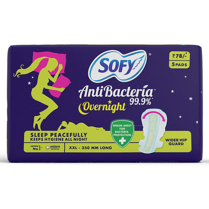 Sofy/ Anti Bacteria Overnight Pads XXL (5 Pads)