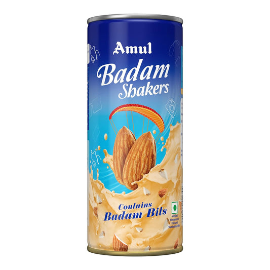 Amul/ Badam Shakers/ Contains Badam Bits(200ml)(Can)