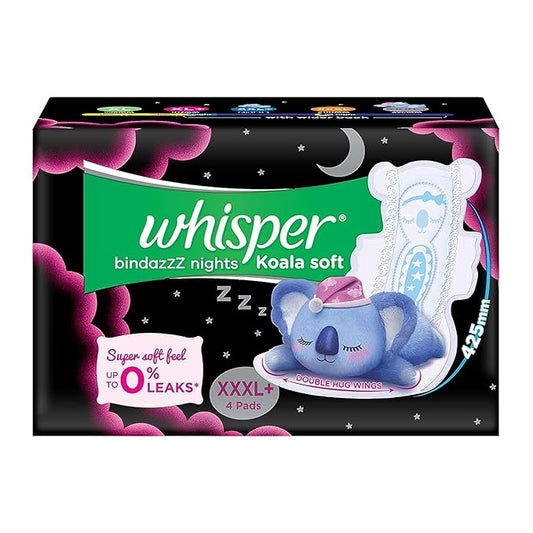 Whisper/ Bindazzz Night Kola Soft Xxxl+(4N)
