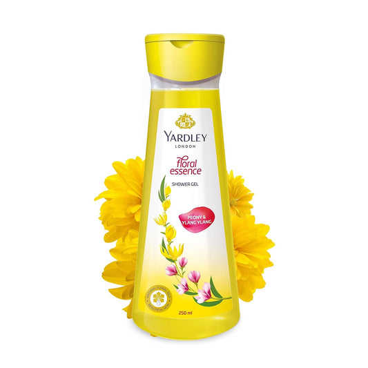 YARDLEY LONDON/ FLORAL ESSENCE/ SHOWER GEL/ PEONY & YLANG/ FREE LOFFA(250ML)