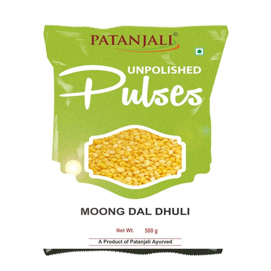 Patanjali/ Unpolished Pulses/ Moong Dal Dhuli(500gm)