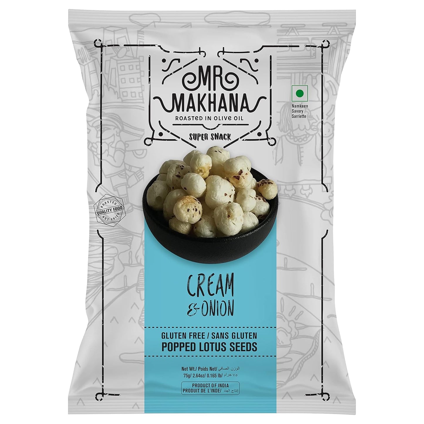 Mr Makhana/Cream & Onion (75gm)