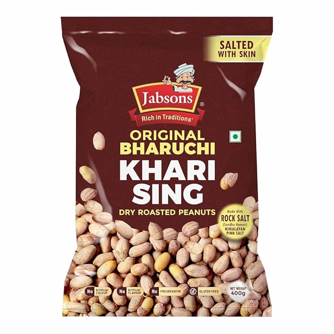 Jabson/ Khari Sing- Dry Roasted Peanuts - Salted(200gm)(Vacuum Pack)