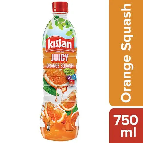 Kissan/ Juicy Orange Squash(750ml)