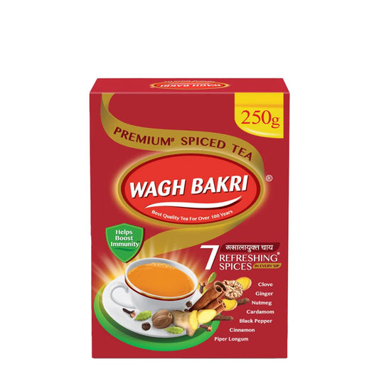 WAGH BAKRI PREMIUM SPICED TEA (WITH 7 REFRESHING SPICES)(250gm)