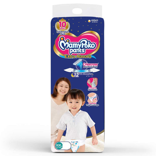 MamyPoko Pants/ Extra Absorb XXL (15-25kg)(24 Pants + 2 Pants Free)