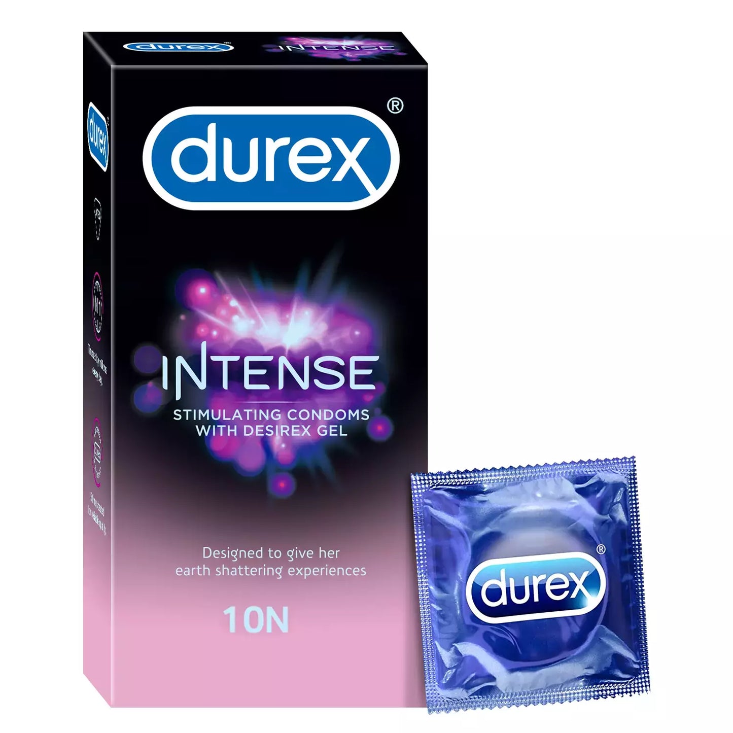 Durex/ Intense Condoms(10N)/ Stimulating Condoms With Desirex Gel