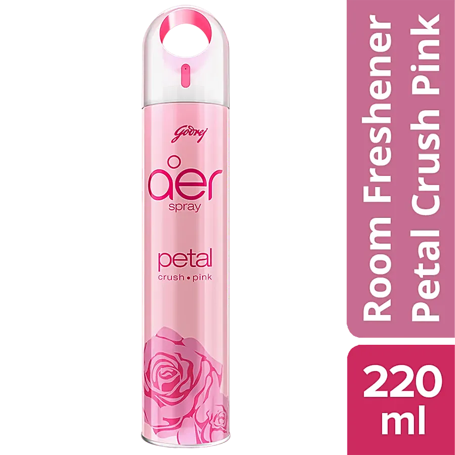 Godrej/ Aer Spray Air Freshner/ Petal Crush Pink (220ml)