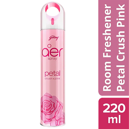 Godrej/ Aer Spray Air Freshner/ Petal Crush Pink (220ml)