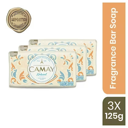 CAMAY NATURAL INTERNATIONAL BEAUTY BAR WITH FRESH SCENT (3nx125gm)