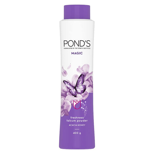 Pond's Talcum Powder Magic 400gm (Free Pond's Pure FW 50gm)