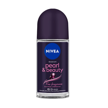 NIVEA PEARL &amp; BEAUTY DEODORANT ROLL ON (WITH BLACK PEARL &amp; PERFUME OIL)(50ml)