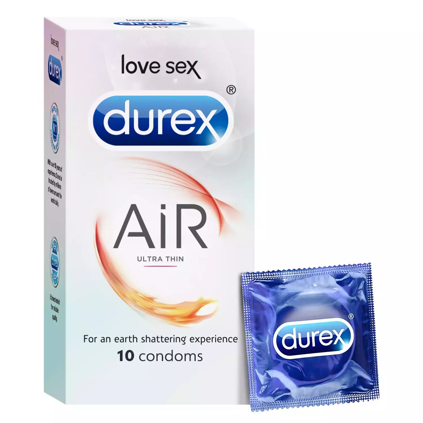 Durex/ Air- Ultra Thin Condoms(10N)/ For an Earth Shattering Experience