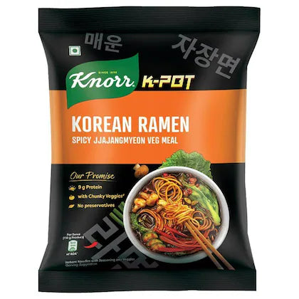 Knorr/ Korean Ramen Spicy Jjajangmyeon Veg Meal(110gm)