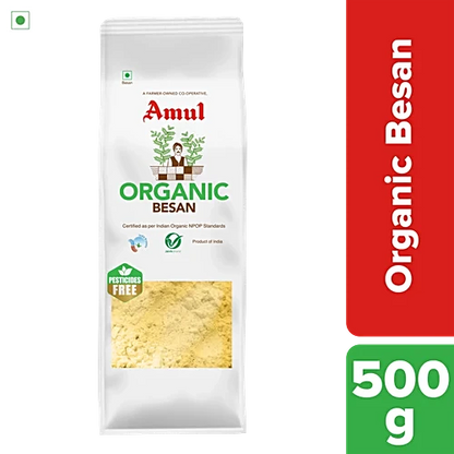 Amul/ Organic - Besan(500g) - Free  From Pesticides