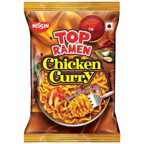 Nissin Top Ramen / Chettinad Chicken Curry Saucy Flat Noodles(70gm)