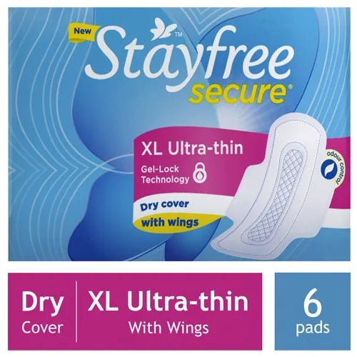 STAYFREE SECURE/ XL ULTRA THIN PADS (6n)