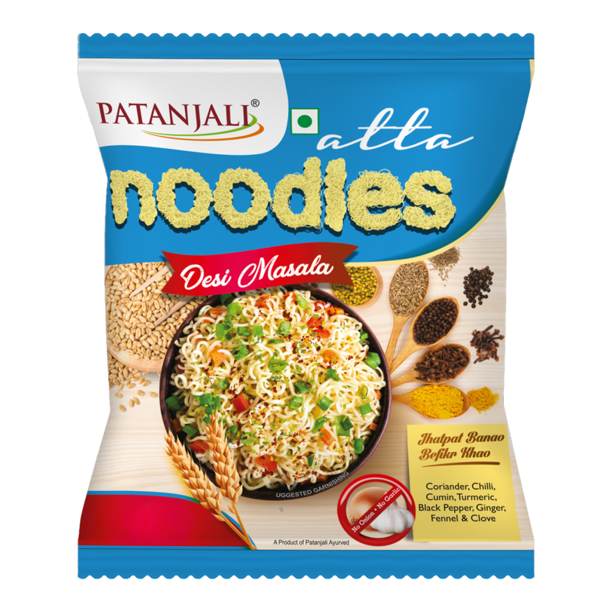 Patanjali/ Atta Noodles/ Desi Masala (60gm)