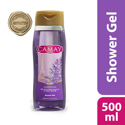 CAMAY PARIS LAVANDE SHOWER GEL (with the soothing fragrance of french lavender)(500ml)