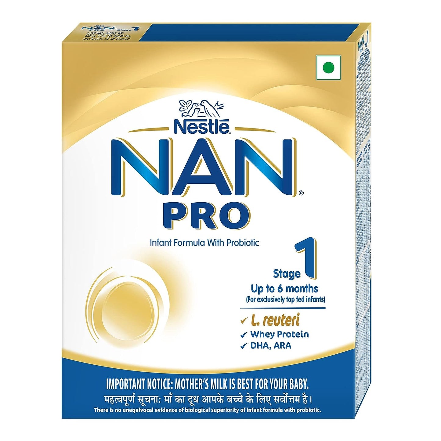Nestle/ Nan Pro Infant Formula/ Stage 1 Upto 6 Months (400gm)