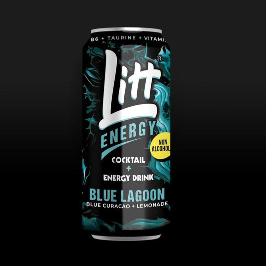 Litt/ Cocktail + Energy Drink/ Blue Lagoon/ Non Alcoholic Can (250ml)