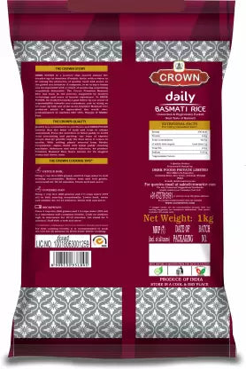 CROWN/ DAILY BASMATI RICE 1121(1kg)