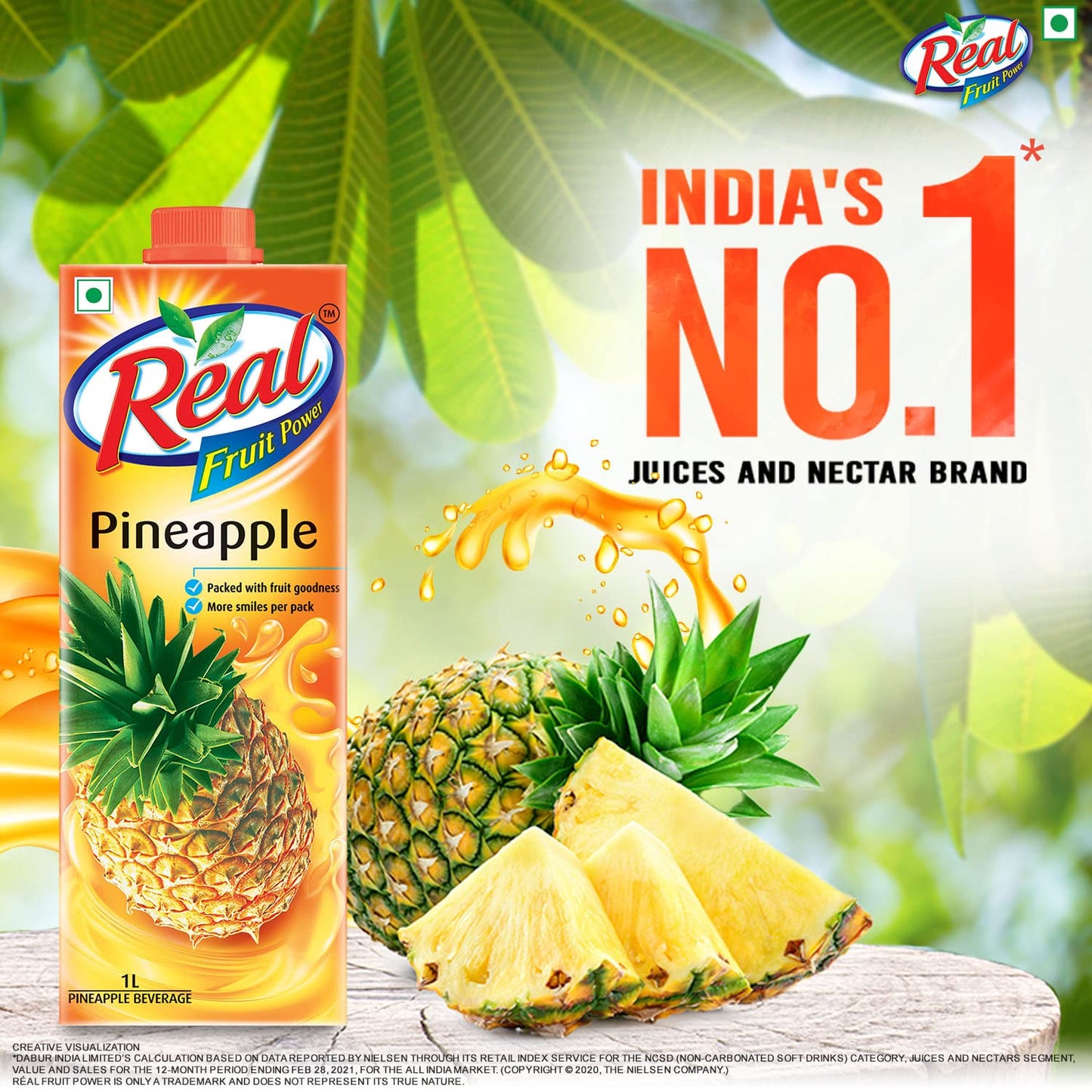 Real/ Pineapple Juice(1lt)