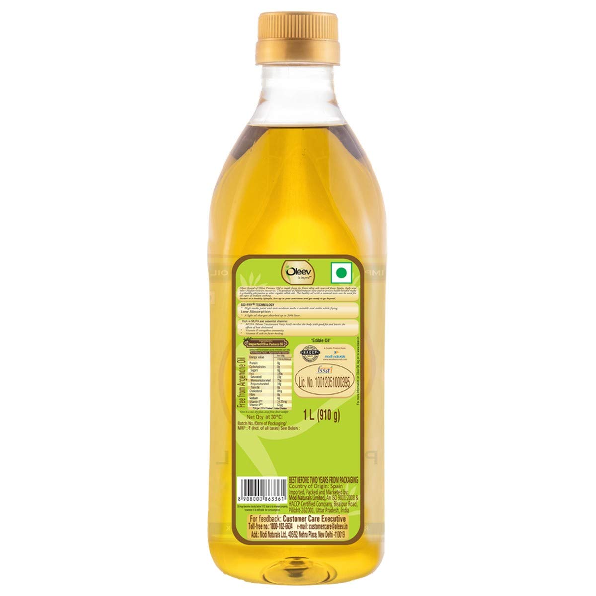 MODI NATURALS OLEEV IMPORTED OLIVE POMACE OIL (1lt)