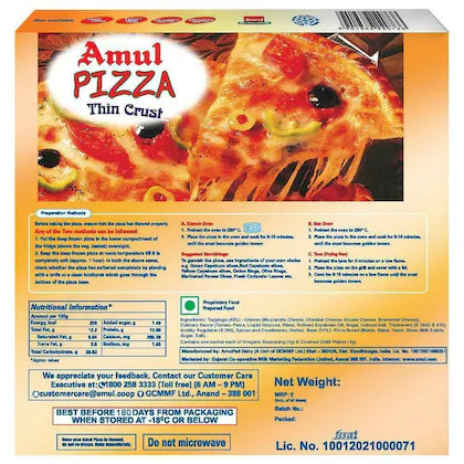 Amul/ Pizza Thin Crust(210gm)