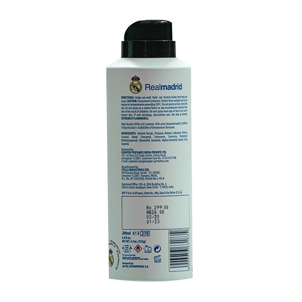 REAL MADRID/ BODY SPRAY/ WHITE(200ml)