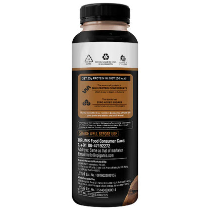 Epigamia/ Turbo 25gm Protein Milkshake - Chocolate(250ml) Zero Added Sugar