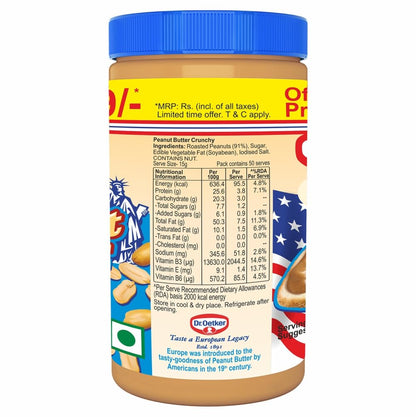 Dr. Oetker Funfoods/ Peanut Butter Crunchy (750gm)