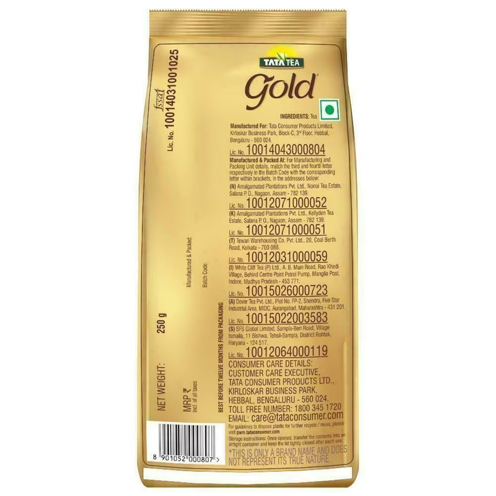 TATA TEA/ GOLD/ RICH TASTE IRRESISTIBLE AROMA(250gm)