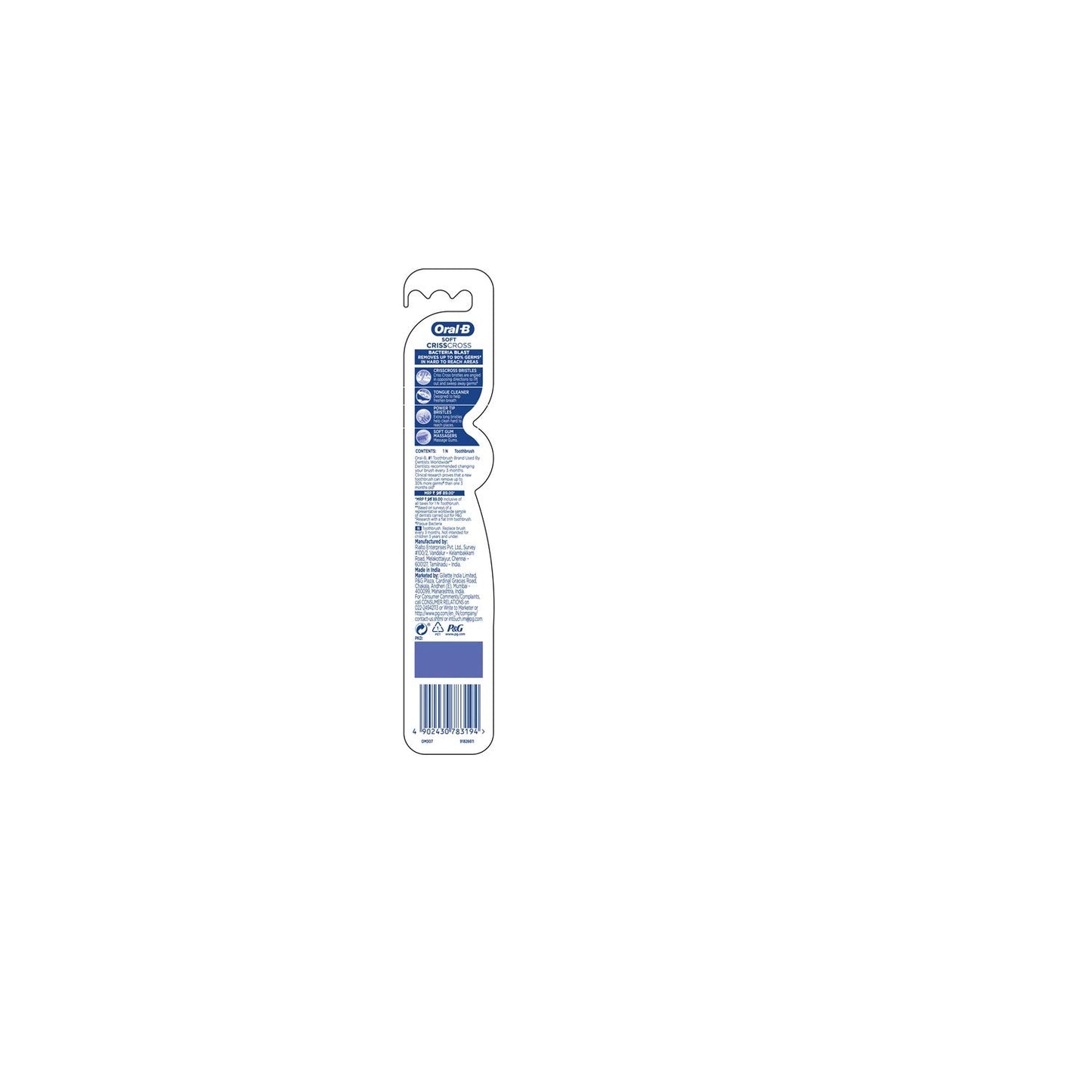 Oral-B/ Criss Cross Tooth Brush (1n) (Soft)