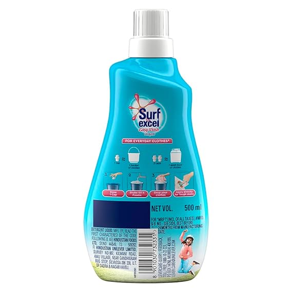 Surf Excel/ Easy Wash Liquid(500ml)