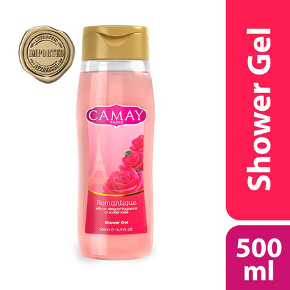 CAMAY PARIS ROMANTIQUE SHOWER GEL(with an elegant fragrance of scarlet roses)(500ml)