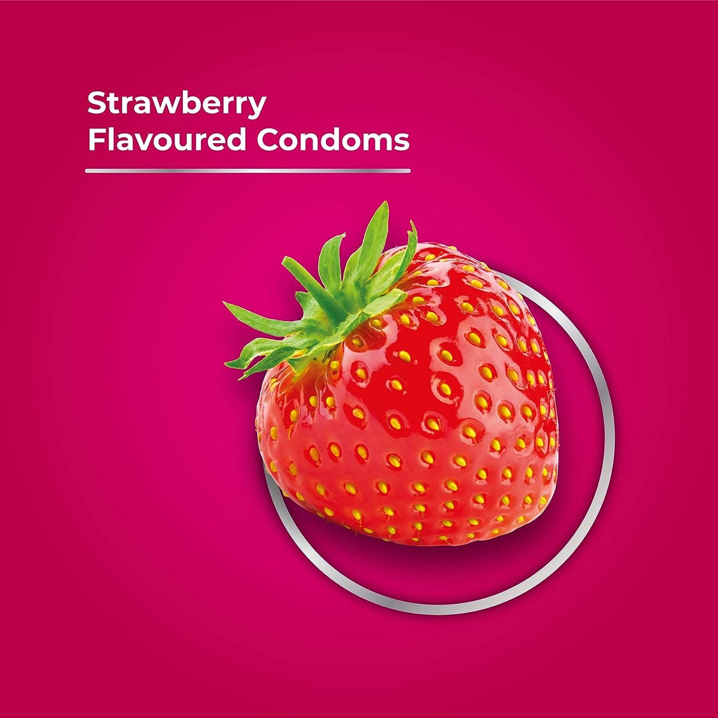 SKORE/ STRAWBERRY FLAOURED CONDOMS/ FLAVOURED WITH ADDITIONAL LUBRICATION (PACK OF 10)