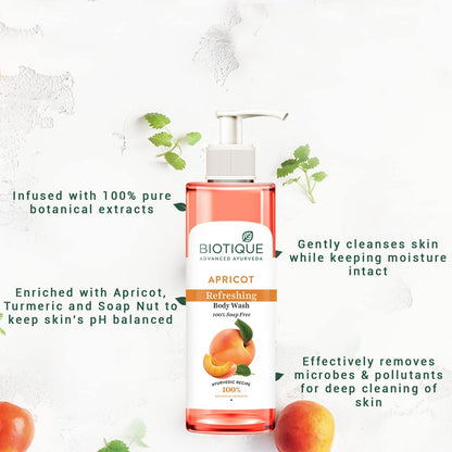 Biotique/ Refreshing Body Wash/ Apricot (200ml)