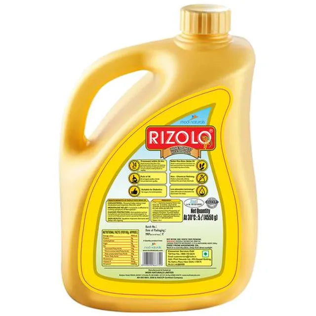 Modi Naturals/ Rizolo 100 Percent Rice Bran Oil (5L)