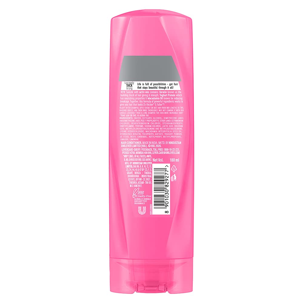 SUNSILK/ LUSCIOUSLY THICK &  LONG CONDITIONER (180ml)