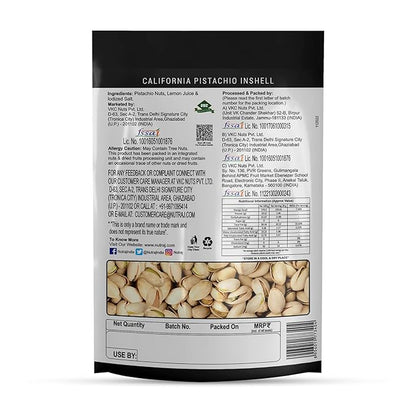 Nutraj/ California Pistachio In Shell Roasted & Salted(250gm)