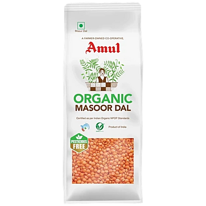 Amul/ Organic - Masoor Dal(500g) - Free  From Pesticides